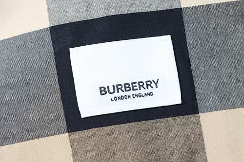 EM Sneakers Burberry Check Stretch Cotton Poplin Long Sleeve Shirt Archive Beige
