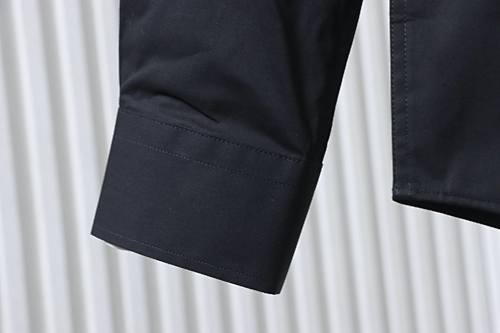 EM Sneakers Burberry Classic Horse Logo Embroidered Long Sleeve Shirt Black