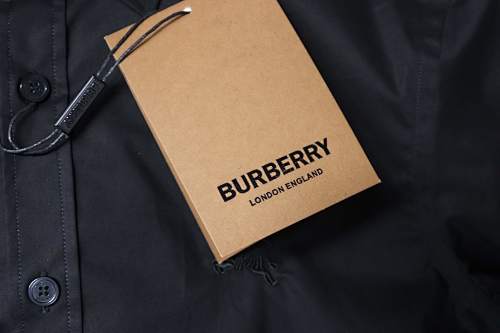 EM Sneakers Burberry Classic Horse Logo Embroidered Long Sleeve Shirt Black