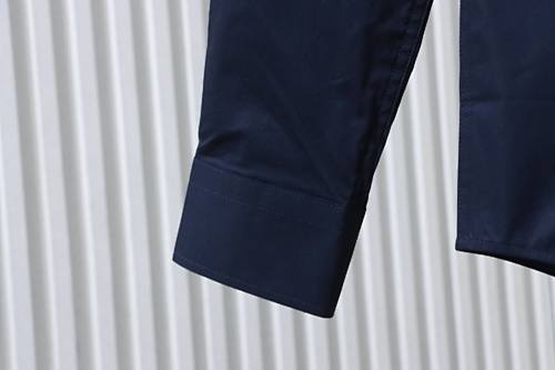 EM Sneakers Burberry Classic Horse Logo Embroidered Long Sleeve Shirt Navy