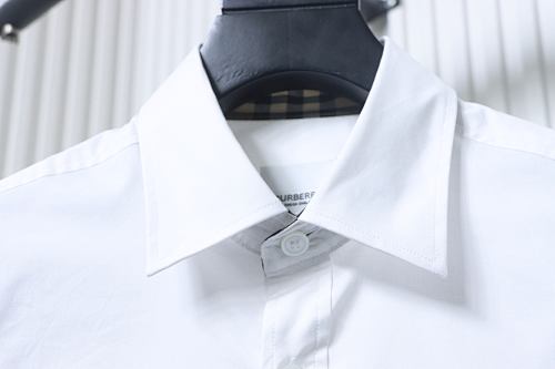 EM Sneakers Burberry Classic Horse Logo Embroidered Long Sleeve Shirt White