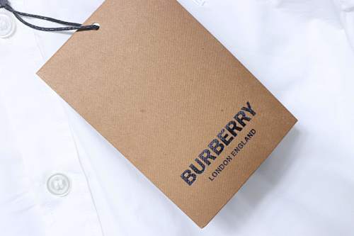 EM Sneakers Burberry Classic Horse Logo Embroidered Long Sleeve Shirt White