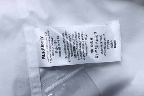 EM Sneakers Burberry Classic Horse Logo Embroidered Long Sleeve Shirt White