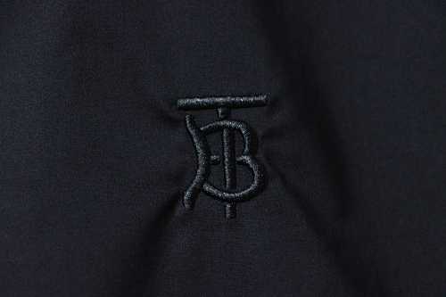 EM Sneakers Burberry Classic TB Logo Embroidered Long sleeved Shirt Black