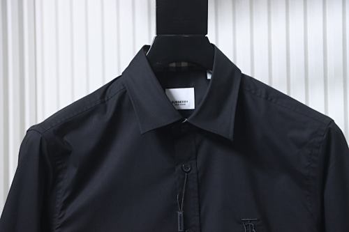 EM Sneakers Burberry Classic TB Logo Embroidered Long sleeved Shirt Black