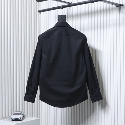 EM Sneakers Burberry Classic TB Logo Embroidered Long sleeved Shirt Black