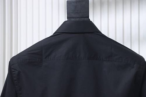 EM Sneakers Burberry Classic TB Logo Embroidered Long sleeved Shirt Black