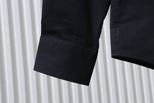 EM Sneakers Burberry Classic TB Logo Embroidered Long sleeved Shirt Black