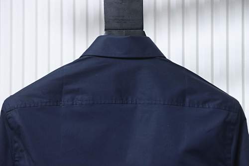 EM Sneakers Burberry Classic TB Logo Embroidered Long sleeved Shirt Navy