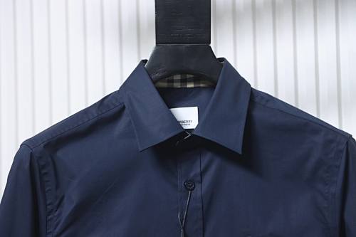 EM Sneakers Burberry Classic TB Logo Embroidered Long sleeved Shirt Navy