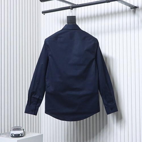 EM Sneakers Burberry Classic TB Logo Embroidered Long sleeved Shirt Navy