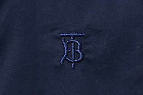 EM Sneakers Burberry Classic TB Logo Embroidered Long sleeved Shirt Navy