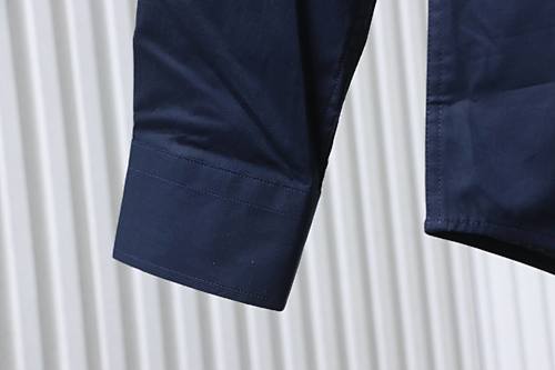 EM Sneakers Burberry Classic TB Logo Embroidered Long sleeved Shirt Navy