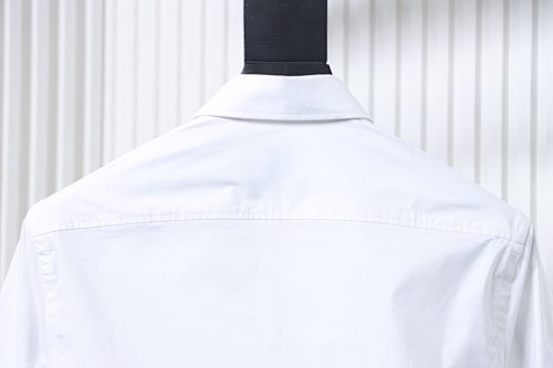 EM Sneakers Burberry Classic TB Logo Embroidered Long sleeved Shirt White