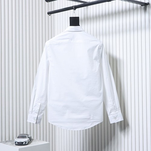 EM Sneakers Burberry Classic TB Logo Embroidered Long sleeved Shirt White