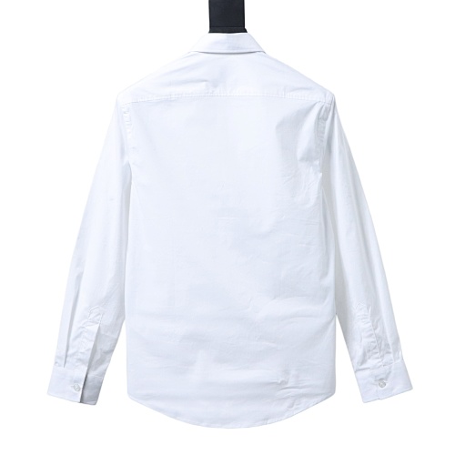 EM Sneakers Burberry Classic TB Logo Embroidered Long sleeved Shirt White