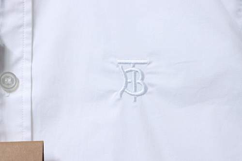 EM Sneakers Burberry Classic TB Logo Embroidered Long sleeved Shirt White