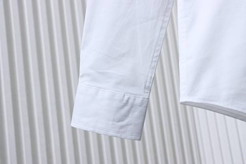 EM Sneakers Burberry Classic TB Logo Embroidered Long sleeved Shirt White