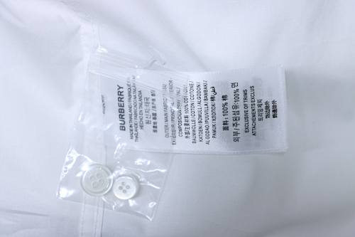 EM Sneakers Burberry Classic TB Logo Embroidered Long sleeved Shirt White