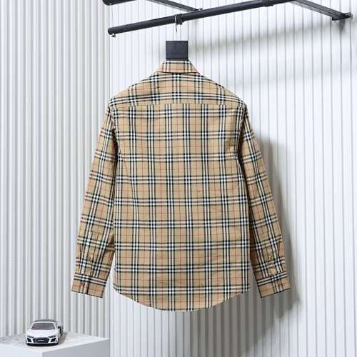 EM Sneakers Burberry Small Scale Check Long Sleeve Shirt Beige