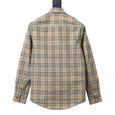 EM Sneakers Burberry Small Scale Check Long Sleeve Shirt Beige 02