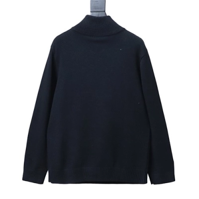 EM Sneakers Burberry Cashmere-Blend Quarter-Zip Slim Sweater Navy 02