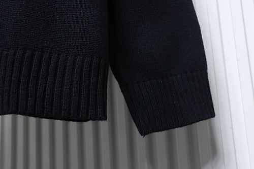 EM Sneakers Burberry Cashmere-Blend Quarter-Zip Slim Sweater Navy