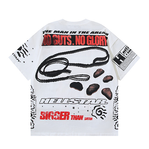 EM Sneakers Hellstar T-Shirt #5601 White /Black