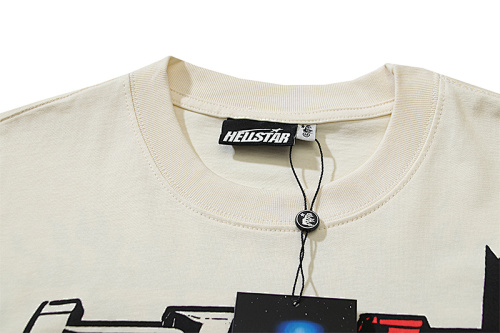 EM Sneakers Hellstar T-Shirt #5603 White /Apricot
