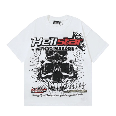 EM Sneakers Hellstar T-Shirt #5603 White /Apricot 02