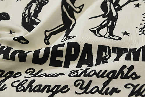 EM Sneakers Hellstar T-Shirt #5603 White /Apricot
