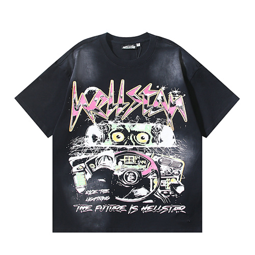 EM Sneakers Hellstar T-Shirt #6719 Washed Black