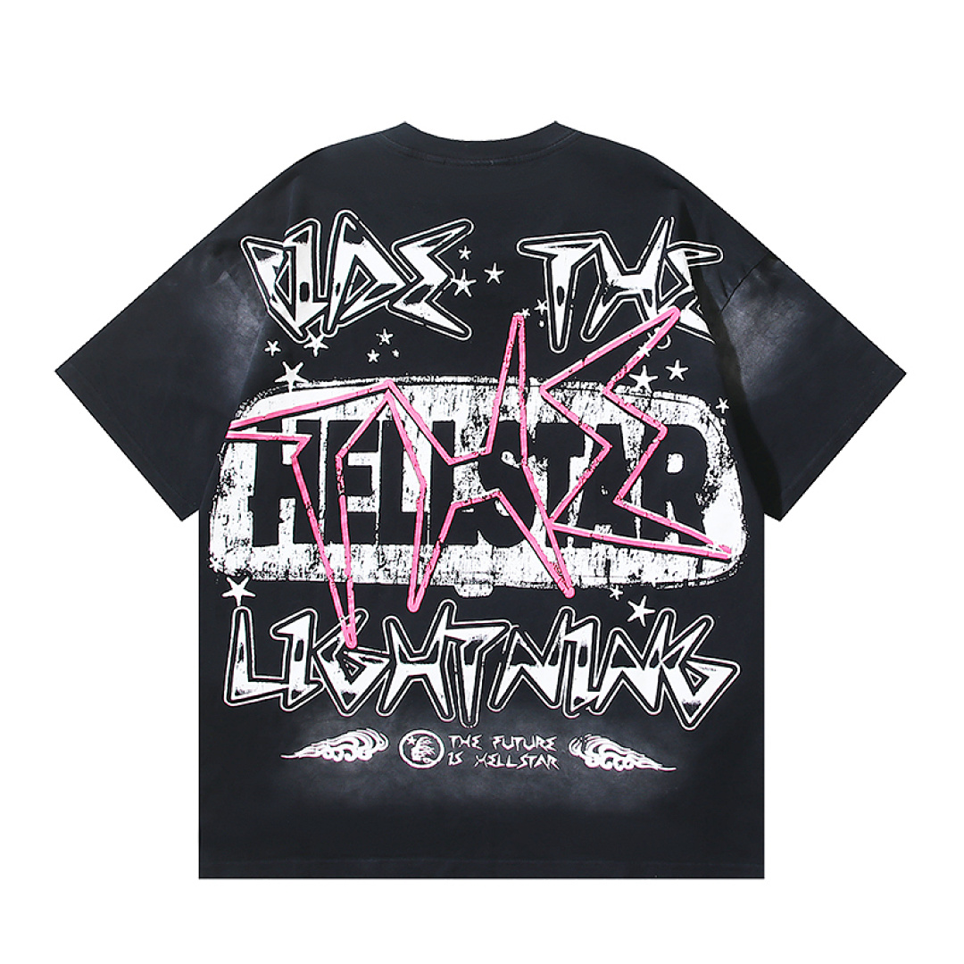 EM Sneakers Hellstar T-Shirt #6719 Washed Black