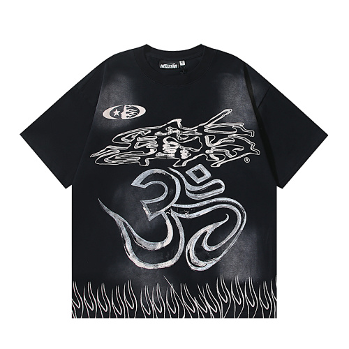 EM Sneakers Hellstar T-Shirt #6727 Washed Black /Gray
