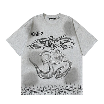EM Sneakers Hellstar T-Shirt #6727 Washed Black /Gray 02