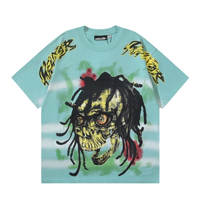 EM Sneakers Hellstar T-Shirt #6728 Washed Lake blue 01