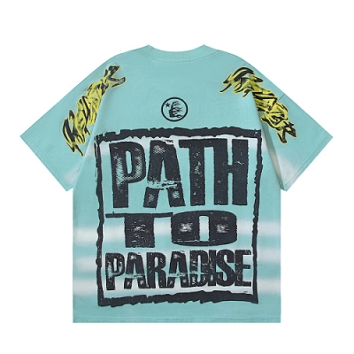 EM Sneakers Hellstar T-Shirt #6728 Washed Lake blue 02