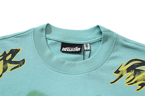 EM Sneakers Hellstar T-Shirt #6728 Washed Lake blue
