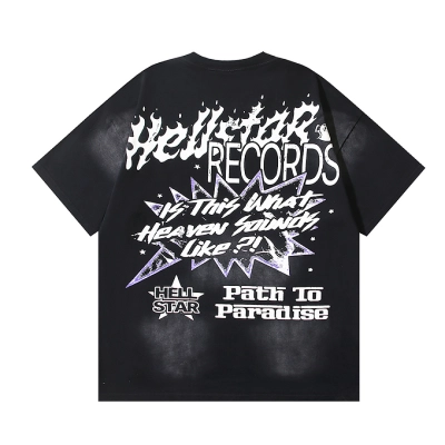 EM Sneakers Hellstar T-Shirt #6731 Washed Black 01