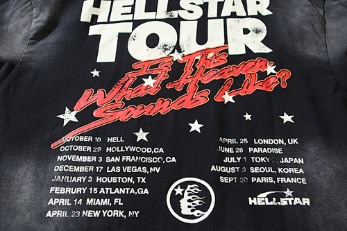 EM Sneakers Hellstar T-Shirt #6733 Washed Black