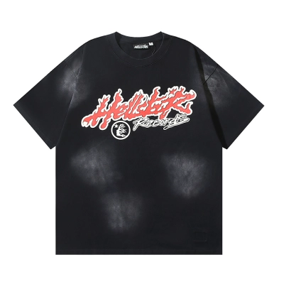 EM Sneakers Hellstar T-Shirt #6733 Washed Black 01