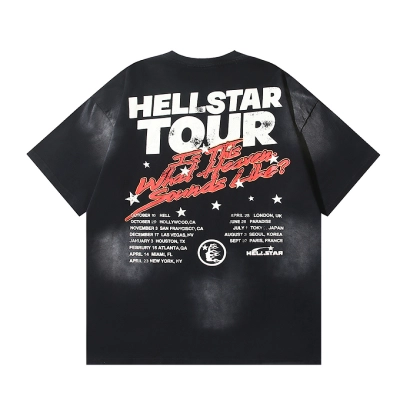 EM Sneakers Hellstar T-Shirt #6733 Washed Black 02