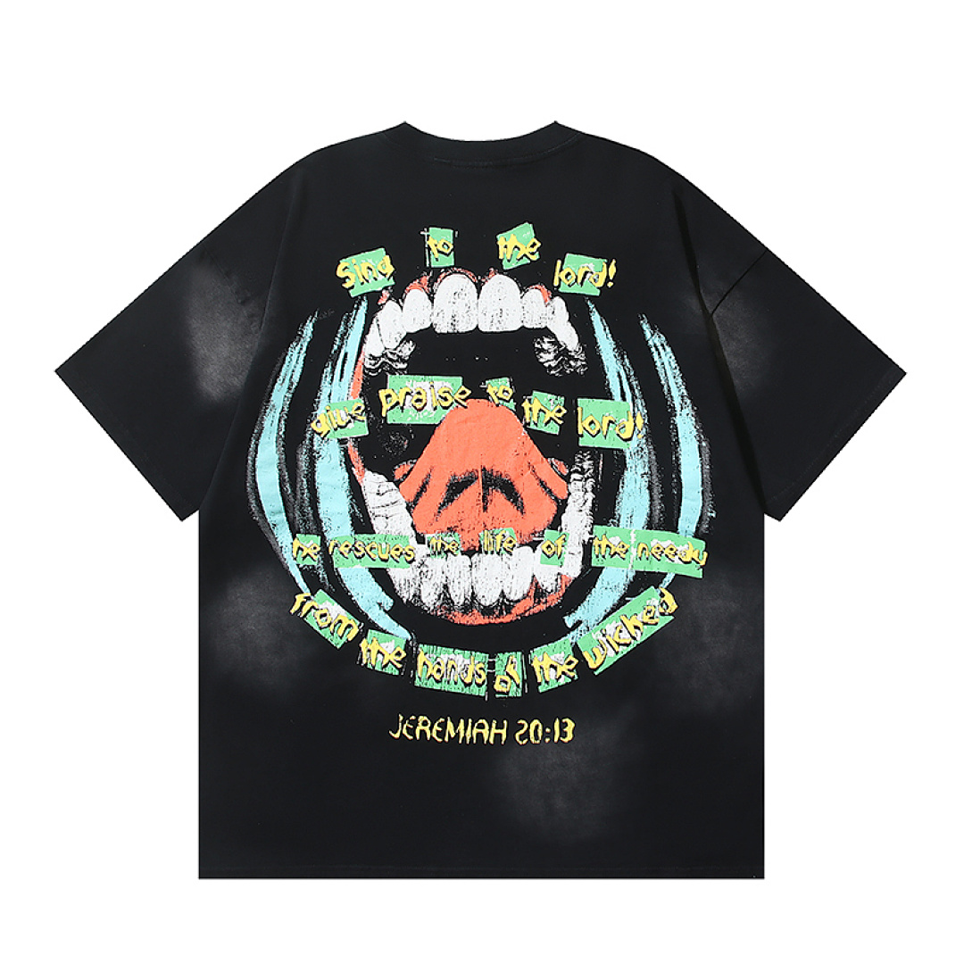 EM Sneakers Hellstar T-Shirt #6736 Washed Black