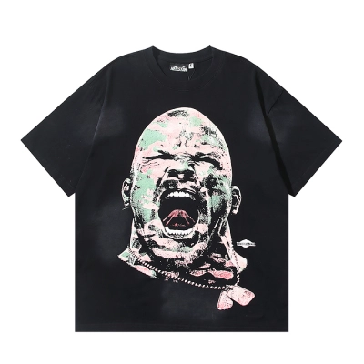 EM Sneakers Hellstar T-Shirt #6737 Washed Black 01