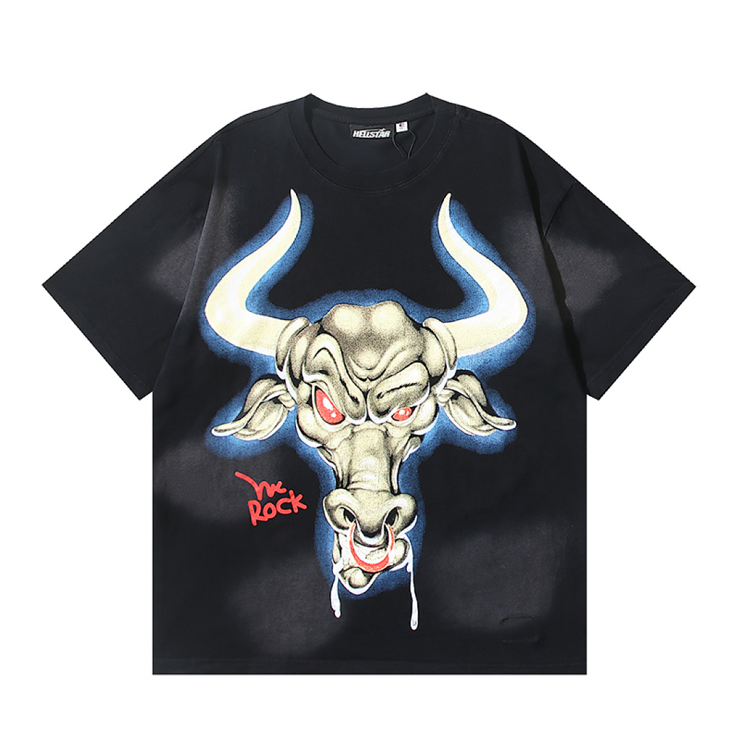 EM Sneakers Hellstar T-Shirt #6738 Washed Black