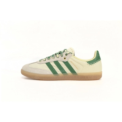 EM Sneakers Adidas × Wales Bonner Originals Samba White Green 01