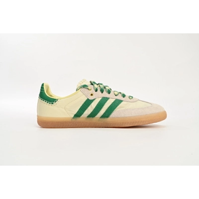 EM Sneakers Adidas × Wales Bonner Originals Samba White Green 02