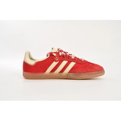 EM Sneakers Adidas × Wales Bonner Originals Samba White Red 02