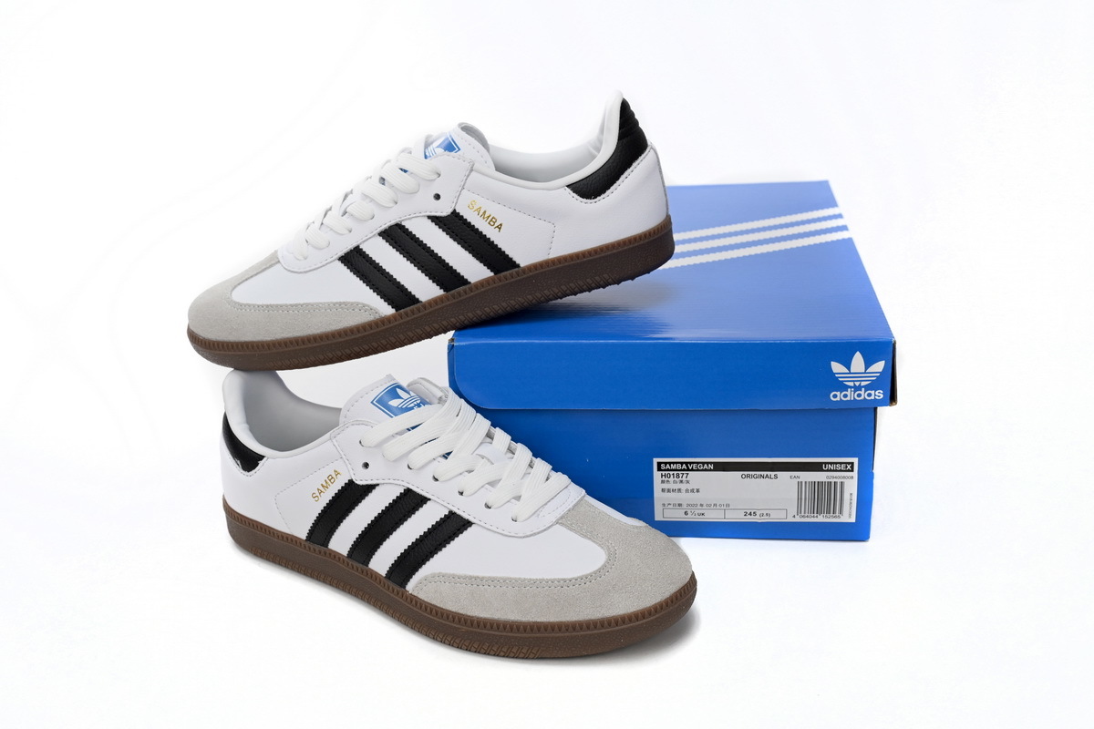 EM Sneakers Adidas Originals Samba Vegan OG White Black H01877