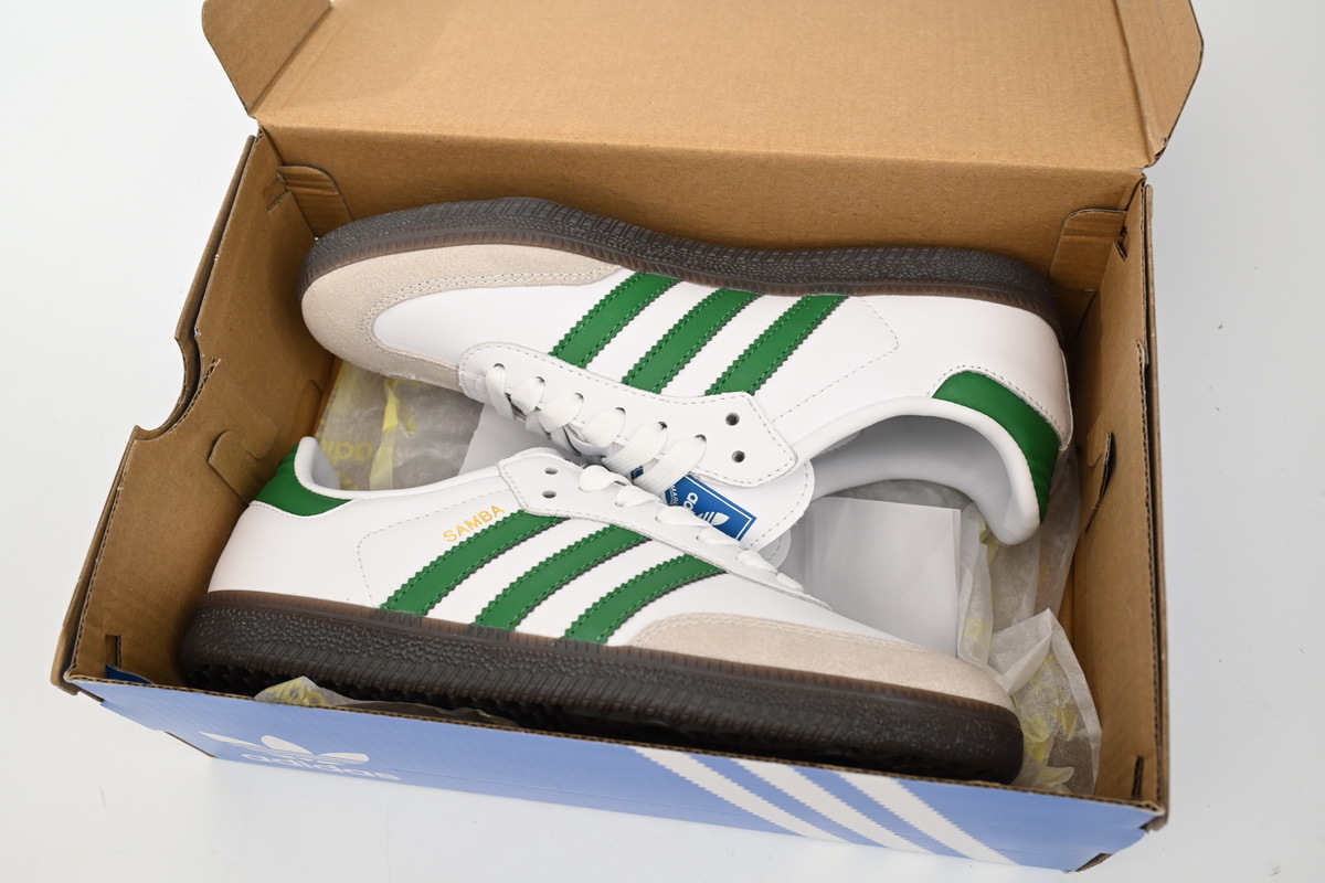 EM Sneakers Adidas Originals Samba Vegan OG Black Vintage White Green